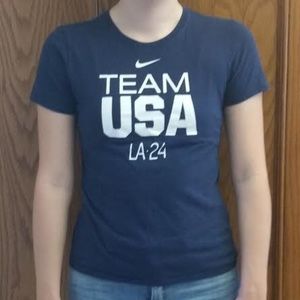 Nike Team USA LA-24 Dark Blue T-Shirt